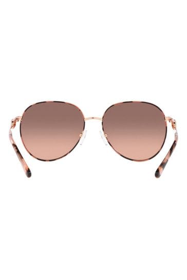 Michael Kors Gold Empire Aviator Sunglasses