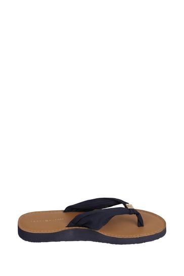 Tommy Hilfiger Blue Elevated Beach Sandals