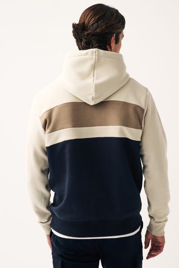 H&m color block 2025 hoodie