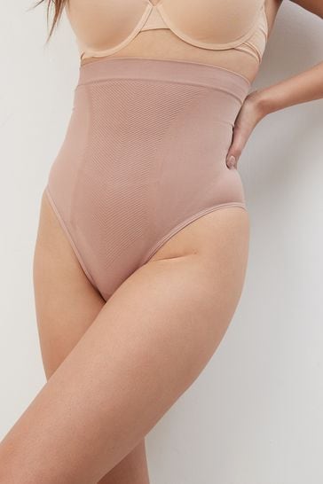 Buy Nude Seamless Firm Tummy Control Shaping Briefs from the Next