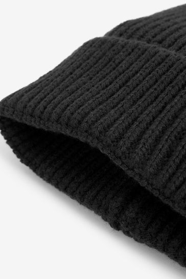 Beanie cap black top
