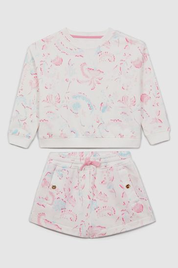 Buy Reiss Pink Jessie 13 14 yrs Crew Neck Jumper and Shorts Set from Next Bahrain