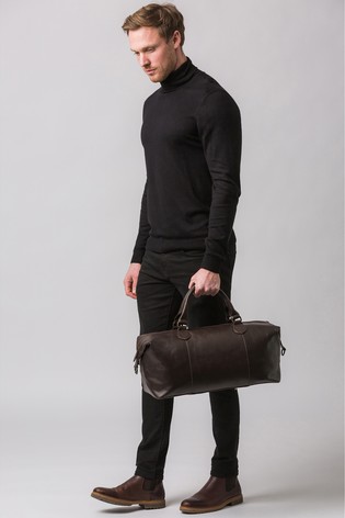 Buy Made By Stitch Excursion Leather Holdall from Next Netherlands