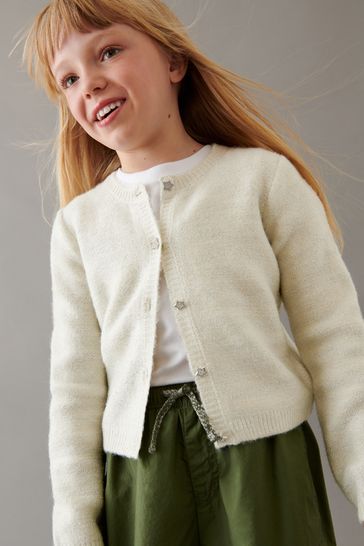 Mint Velvet Cream Knitted Cardigan