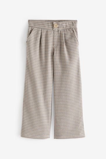 Abercrombie & Fitch Plaid Smart Brown Trousers