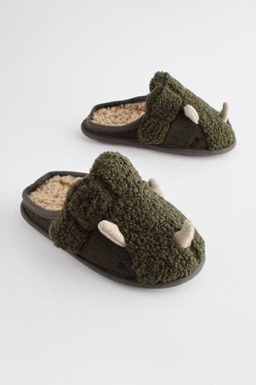Green mule slippers online