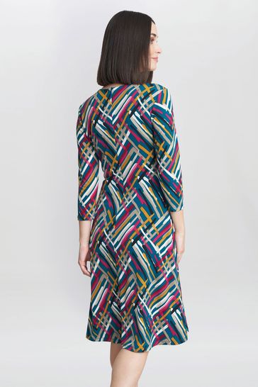 Buy Gina Bacconi Blue Blair Jersey Wrap Dress from Next USA