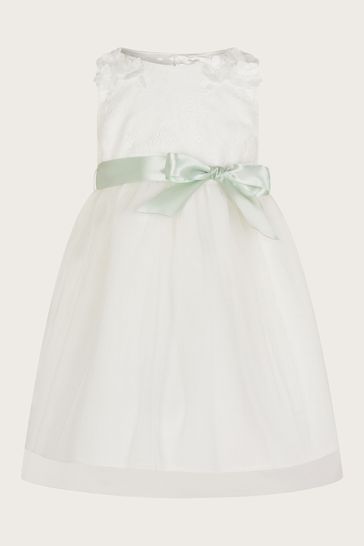 Monsoon Natural Baby Freya Lace Bridesmaid Dress