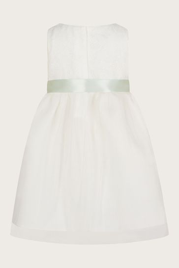 Buy Monsoon Natural Baby Freya Lace Bridesmaid Dress from Next Kuwait
