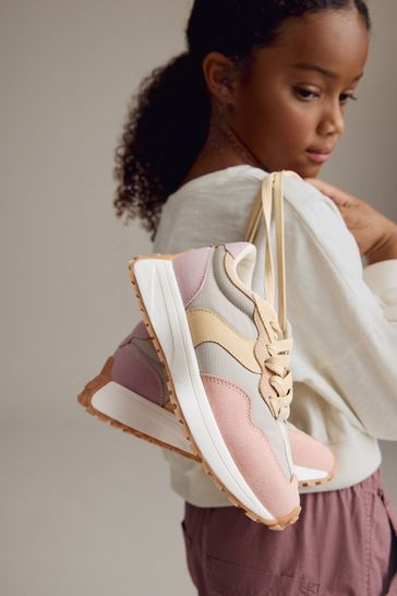 Pink grey trainers store
