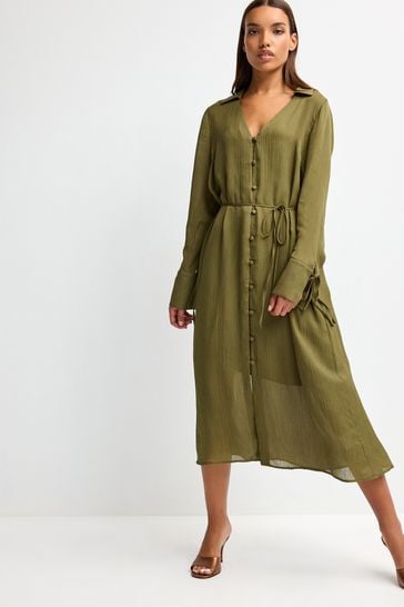 Khaki dress discount