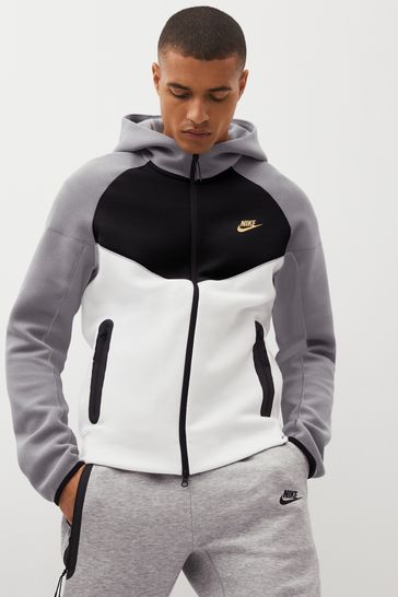 Nike Black/Gold Tech Fleece Full Zip Hoodie