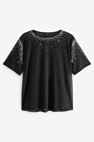 Black sequin 2025 t shirt