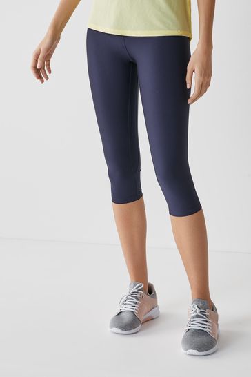 Navy Next Active Sports Sculpting Cropped Leggings