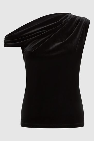 Black velvet outlet evening top