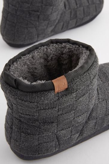 Knitted slipper boots mens online