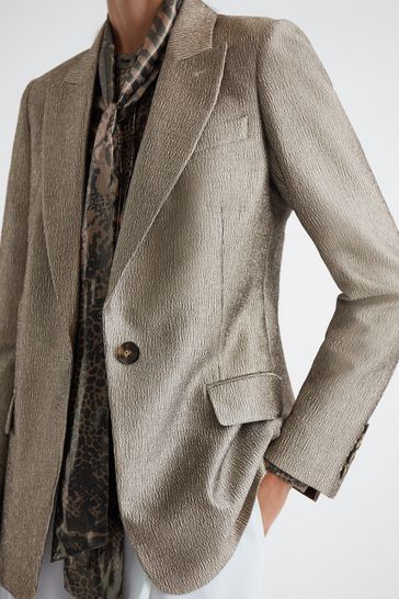 Reiss top gold blazer