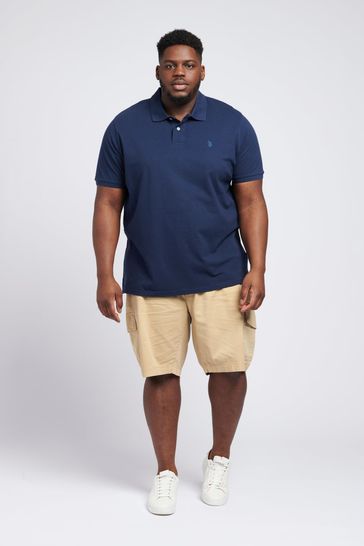 Khaki shorts and polo shirt top