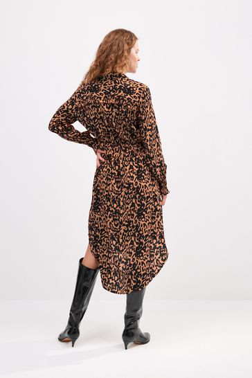 Next leopard print shirt dress hotsell