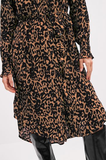Buy Animal Print Preen Midi Shirt Dress from Next Luxembourg