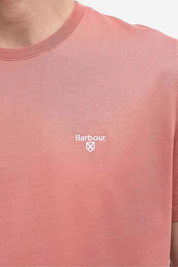 Barbour t shirt discount mens Pink