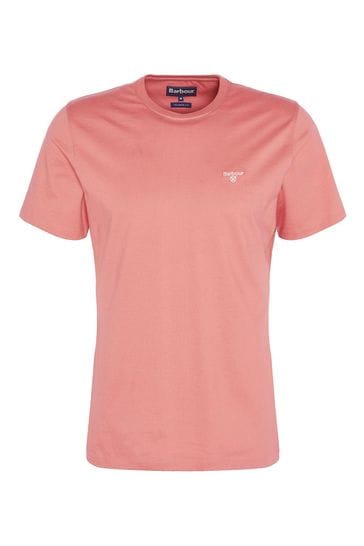 Barbour t shirt mens Pink 2025