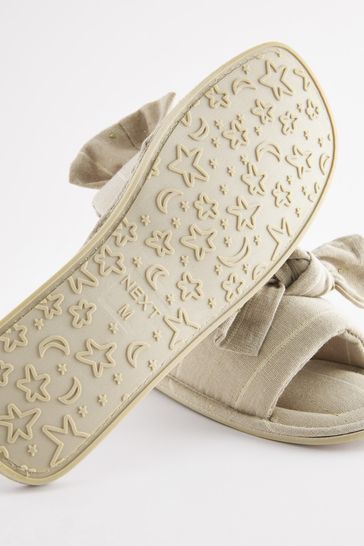 Bow slippers deals