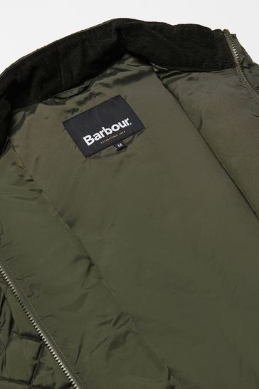 Green barbour clearance gilet