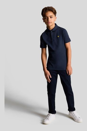 Buy Lyle Scott Navy Blue Boys Classic Polo Shirt from Next Bahrain