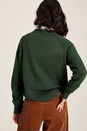 Joules green hare jumper shop