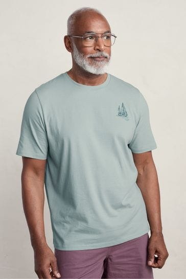 Seasalt Cornwall Green Loggerhead T-Shirt