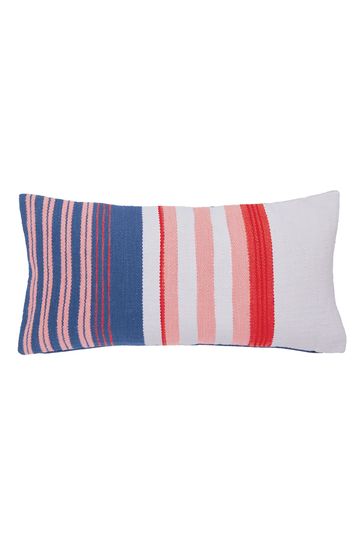 Joules Blue Chinoise Floral Cushion
