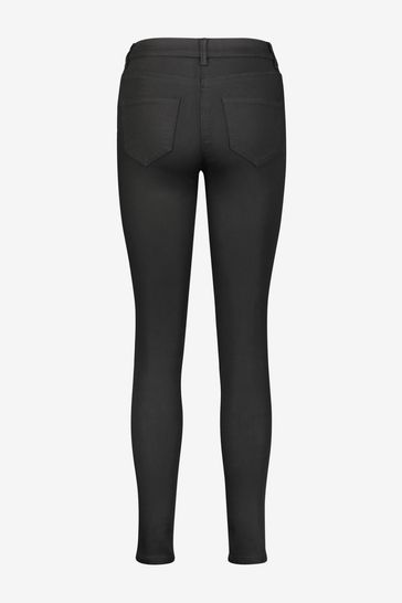 Black stretch leggings clearance