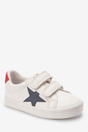 Buy White Standard Fit F Star Touch Fastening Trainers from Next