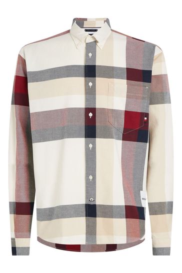 Tommy hilfiger beige shirt store