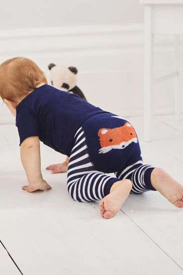 Buy JoJo Maman B b Navy Fox Fox Knitted Leggings from Next