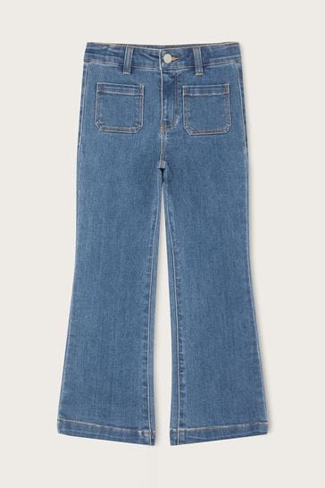 Monsoon Blue Star Detail Embroidered Jeans