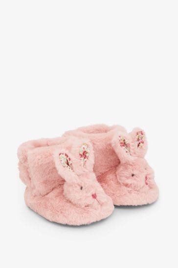 Fuzzy pink hotsell bunny slippers