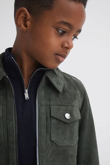 Forest green clearance denim jacket