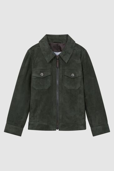 Forest green suede jacket on sale