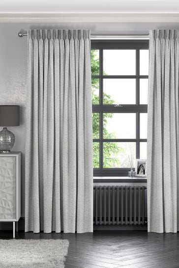 Oyster Metallic Makrana Made To Measure Curtains