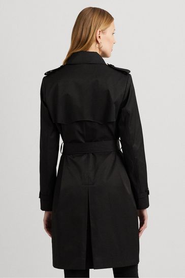 Buy Lauren Ralph Lauren Black Trench Coat from Next Luxembourg