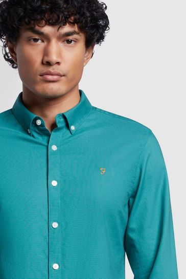 Farah brewer shirt green online