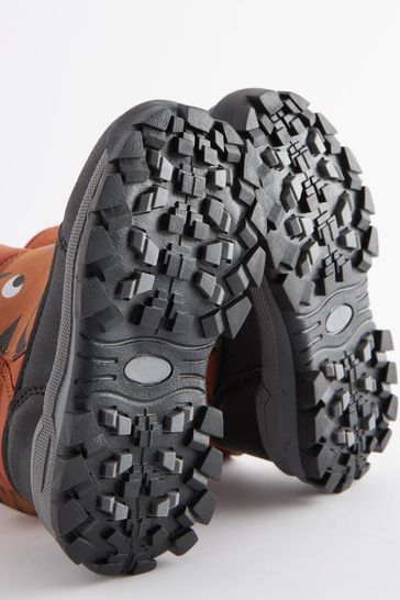 Buy Rust Brown Tiger Character Snowboot from Next Bahrain