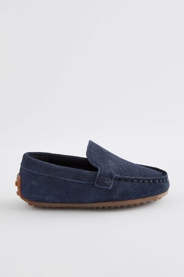 Blue driving moccasin deals
