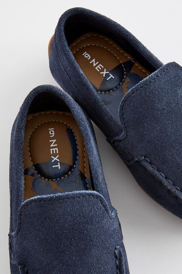 Navy blue driving moccasins store