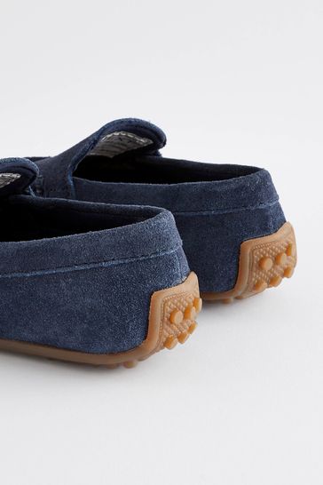 Blue driving shoes store