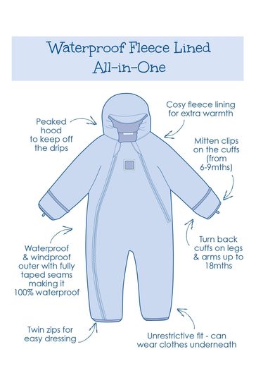 Jojo maman bebe all in one 2025 waterproof suit
