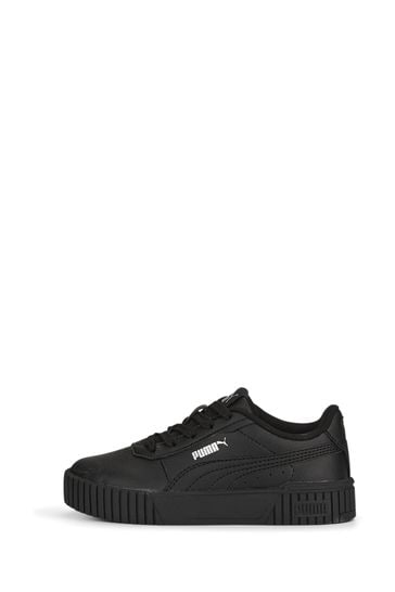 Puma black outlet trainers