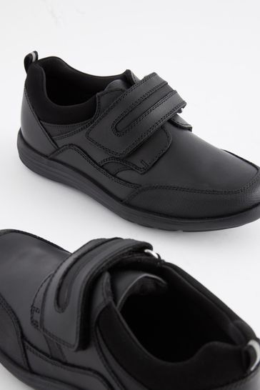 Buy Black Wide Fit G School Leather Single Strap Shoes from Next